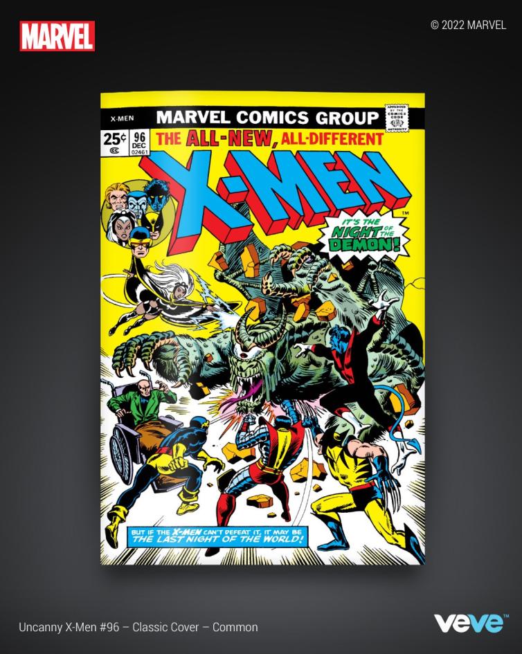 NFT project preview for VeVe - Marvel Digital Comics — Uncanny X-Men #96