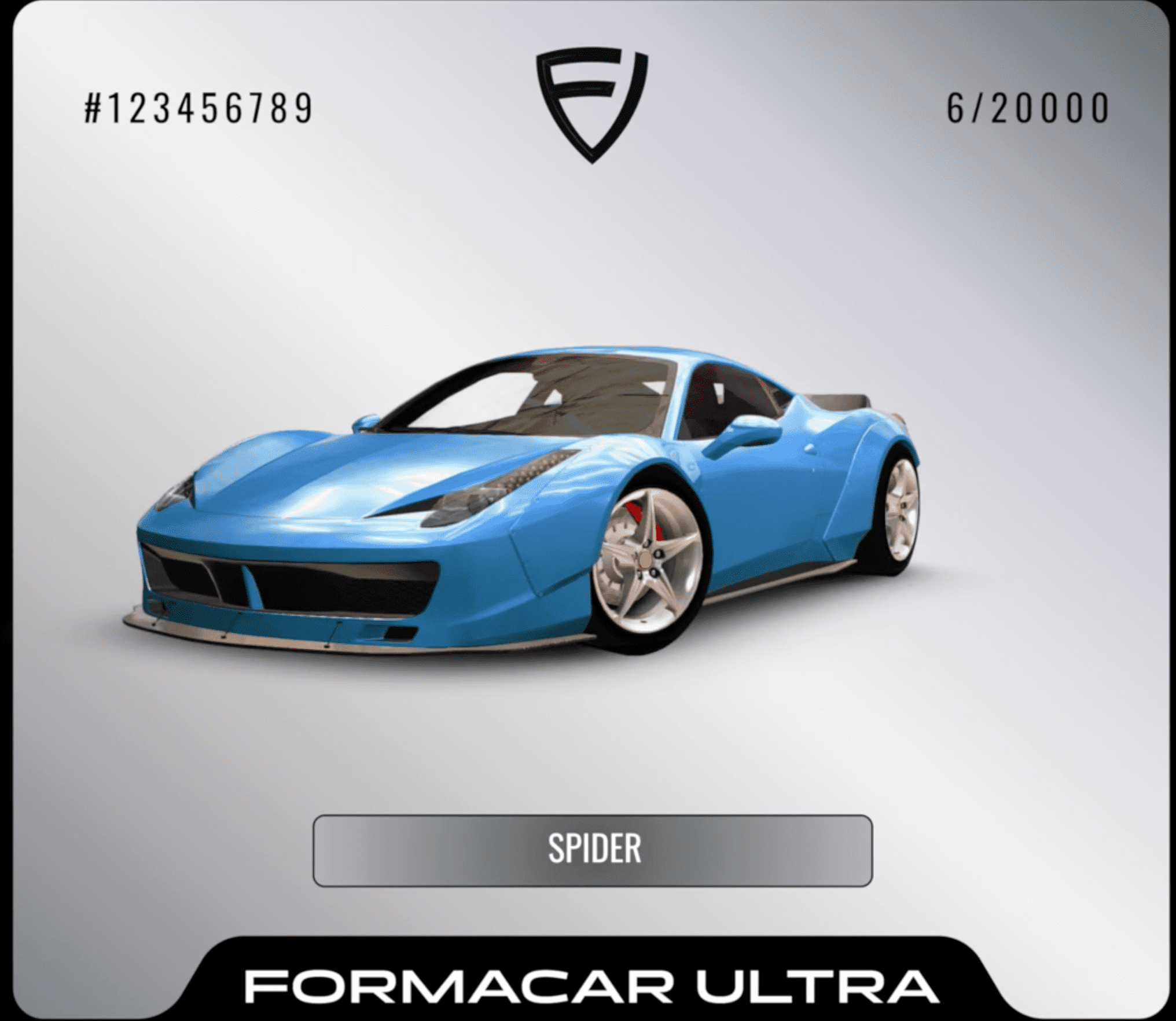 NFT project preview for Formacar Crypto